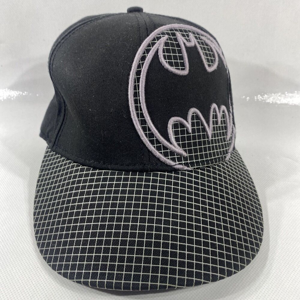 Authentic DC Comics Batman Logo Black Embroidered Cap Hat Small Medium